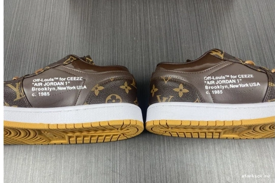 CASE) Low -LouiV 1 AIR Top WHITE-LouiV (WITH O-W JORDAN 0103